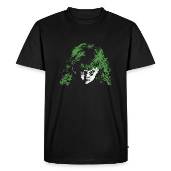 Fille effrayante - T-shirt Premium bio Homme - noir - Devant - Nico (187cm)