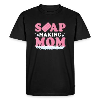Soap Making Mom Soapmaker Soapmaking - Men's Premium Organic T-Shirt - black - Front - Nico (187cm)