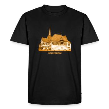 Deidesheim Town HallWine Route Rhineland-Palatinate - Men's Premium Organic T-Shirt - black - Front - Nico (187cm)