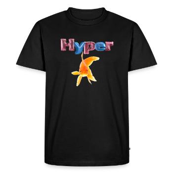 Hyper & Dancing - Men's Premium Organic T-Shirt - black - Front - Nico (187cm)