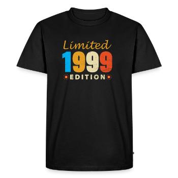 Year of birth 1999 limited edition - Men's Premium Organic T-Shirt - black - Front - Nico (187cm)