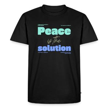 Santé mentale - T-shirt Premium bio Homme - noir - Devant - Nico (187cm)