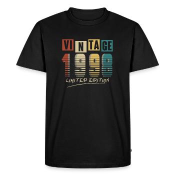 1998 Vintage 1998 born in 1998 Birthday. Year 2 - Men's Premium Organic T-Shirt - black - Front - Nico (187cm)