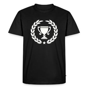 Couronne de laurier coupe - T-shirt Premium bio Homme - noir - Devant - Nico (187cm)