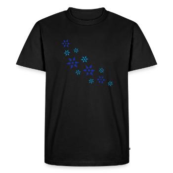 Flocons de Neige - T-shirt Premium bio Homme - noir - Devant - Nico (187cm)