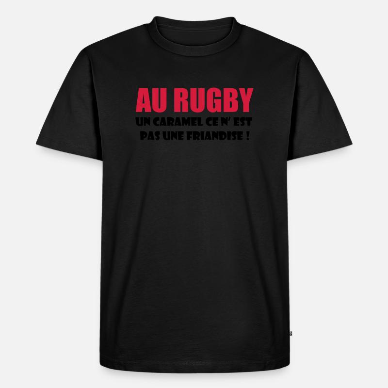 rugby - Men's Premium Organic T-Shirt - black