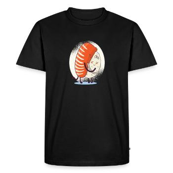 Sushi Hug - I love sushi - Men's Premium Organic T-Shirt - black - Front - Nico (187cm)