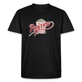 pop-corn - T-shirt Premium bio Homme - noir - Devant - Nico (187cm)