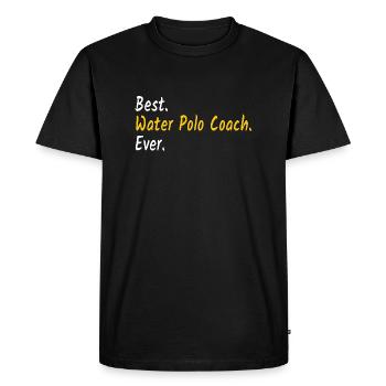 Best Water Polo Coach Ever | Water polo coach - Men's Premium Organic T-Shirt - black - Front - Nico (187cm)
