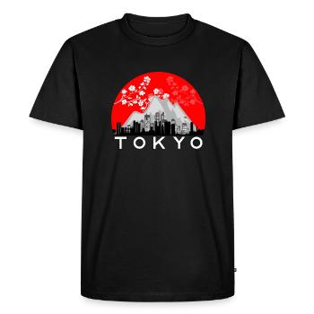 Tokyo - T-shirt Premium bio Homme - noir - Devant - Nico (187cm)