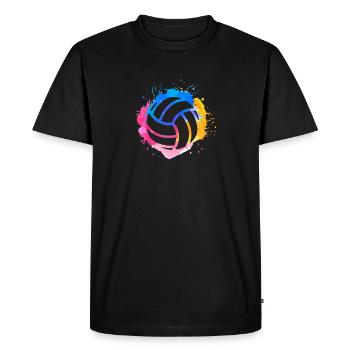 Volley-ball Joueur Entraîneur Mom Daughter School - T-shirt Premium bio Homme - noir - Devant - Nico (187cm)