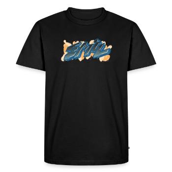 emil graffiti prénom - T-shirt Premium bio Homme - noir - Devant - Nico (187cm)