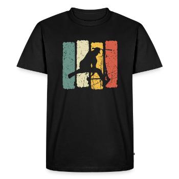 Scooter de la cascade Scooter Garçons Scooter Rétro - T-shirt Premium bio Homme - noir - Devant - Nico (187cm)
