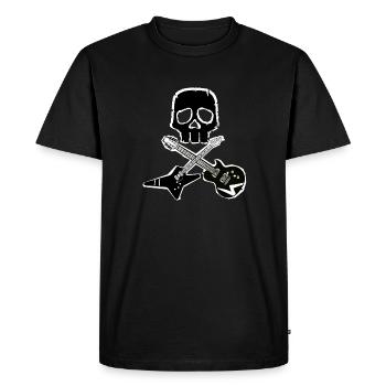 rocher pirate - T-shirt Premium bio Homme - noir - Devant - Nico (187cm)