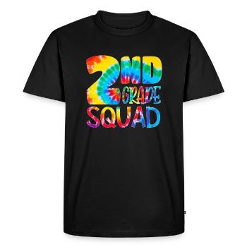 Tie Dye 2Nd Grade Squad Teacher Student Premier jour - T-shirt Premium bio Homme - noir - Devant - Nico (187cm)