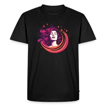 Fuligule à tête rouge - T-shirt Premium bio Homme - noir - Devant - Nico (187cm)