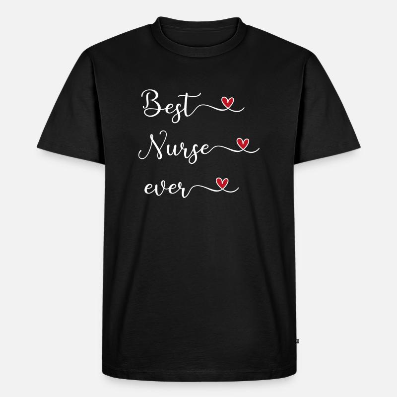 Krankenschwester - Männer Premium Bio T-Shirt - Schwarz