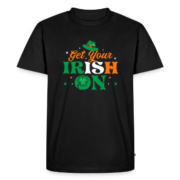 Get Your Irish On - Men's Premium Organic T-Shirt - black - Front - Nico (187cm)