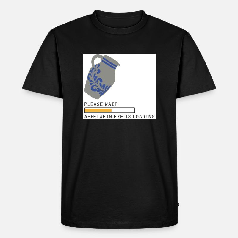 Bembel Loading please wait - Men's Premium Organic T-Shirt - black