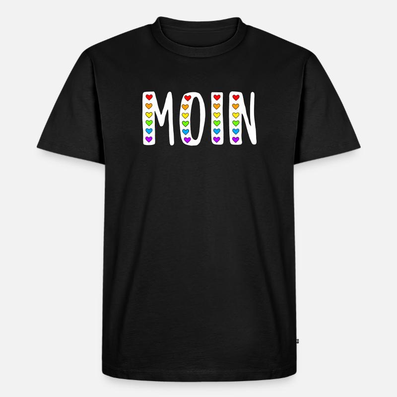 MOIN - Männer Premium Bio T-Shirt - Schwarz