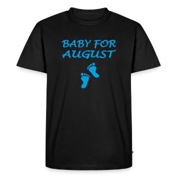 Baby for AUGUST - Men's Premium Organic T-Shirt - black - Front - Nico (187cm)