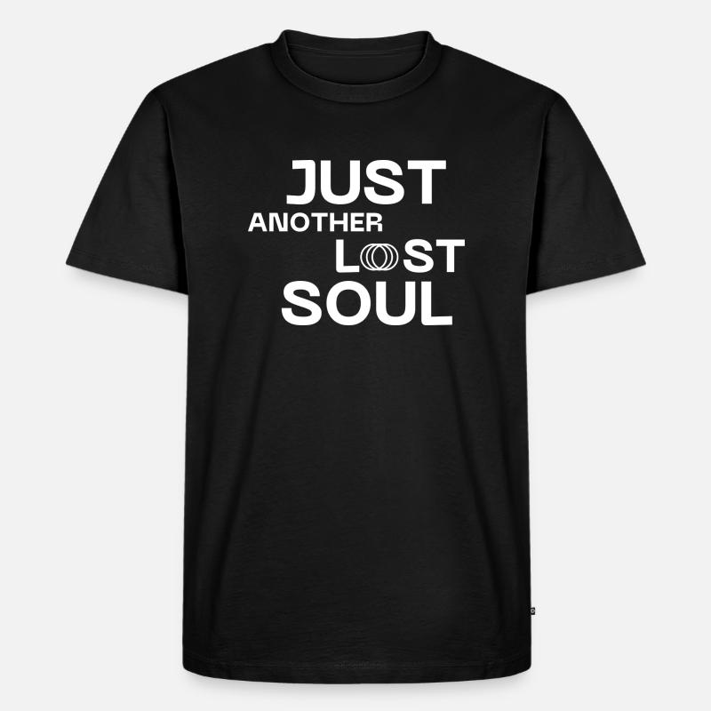 just another lost soul - Männer Premium Bio T-Shirt - Schwarz