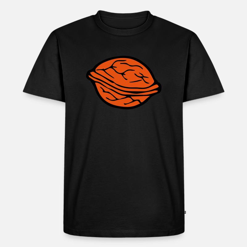 walnut - Männer Premium Bio T-Shirt - Schwarz
