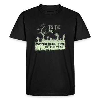 The most wonderful time of the year - Men's Premium Organic T-Shirt - black - Front - Nico (187cm)