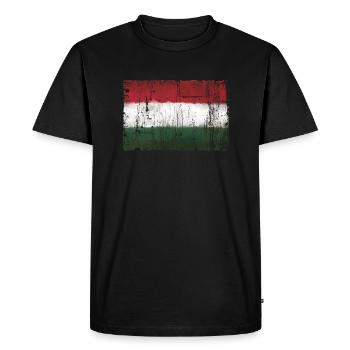 Hongrie - T-shirt Premium bio Homme - noir - Devant - Nico (187cm)