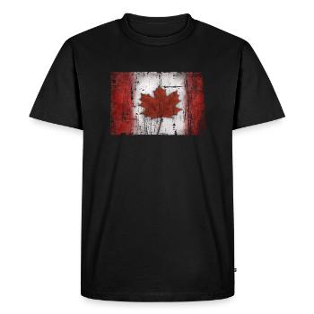 Canada - T-shirt Premium bio Homme - noir - Devant - Nico (187cm)