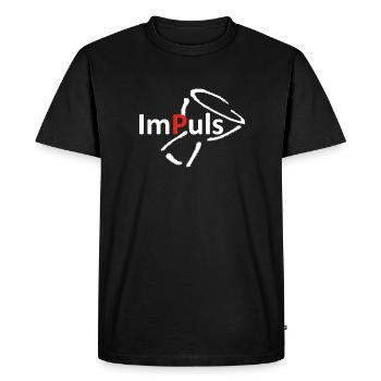 ImPuls afrikanische Perkussion - Männer Premium Bio T-Shirt - Schwarz - Vorne - Nico (187cm)