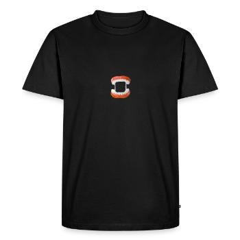 Dentures - Men's Premium Organic T-Shirt - black - Front - Nico (187cm)
