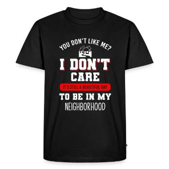 Neighbor Friendship Apartment Alcohol - Men's Premium Organic T-Shirt - black - Front - Nico (187cm)