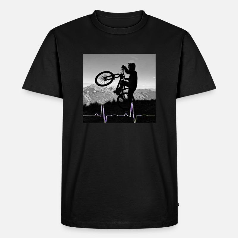 MTB Lover's - Männer Premium Bio T-Shirt - Schwarz