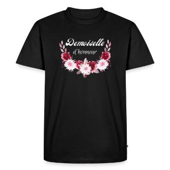 demoiselle d'honneur - T-shirt Premium bio Homme - noir - Devant - Nico (187cm)