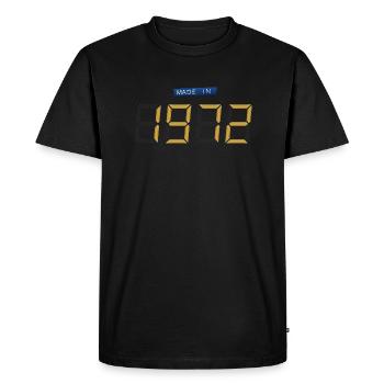 Made in 1972 - T-shirt Premium bio Homme - noir - Devant - Nico (187cm)