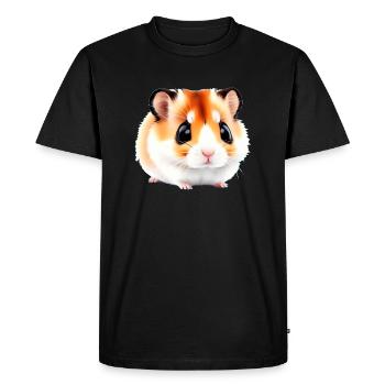 Mignon Cartoon Hamster Love Pet 9 - T-shirt Premium bio Homme - noir - Devant - Nico (187cm)