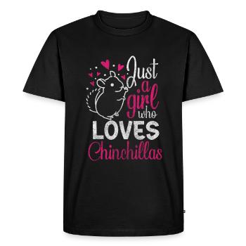 Chinchillas Animal Lovers Animal préféré - T-shirt Premium bio Homme - noir - Devant - Nico (187cm)