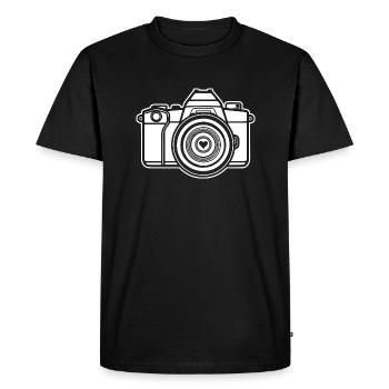 Photographer Photography Photography Camera - Men's Premium Organic T-Shirt - black - Front - Nico (187cm)