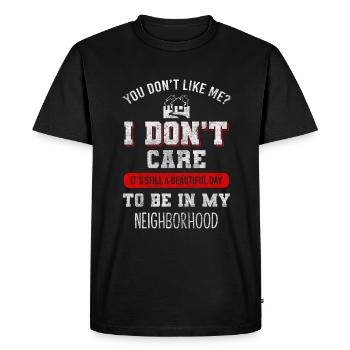 Neighbors Humor Alcohol Housewarming - Men's Premium Organic T-Shirt - black - Front - Nico (187cm)