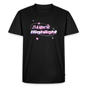 Life's Highlight Cute Kawaii Motivational Love - Men's Premium Organic T-Shirt - black - Front - Nico (187cm)