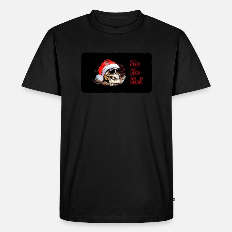 HoHoHo - Männer Premium Bio T-Shirt - Schwarz