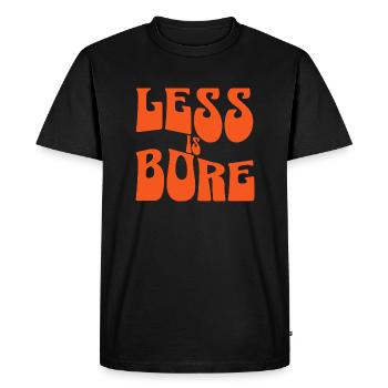 Less is Bore - Men's Premium Organic T-Shirt - black - Front - Nico (187cm)