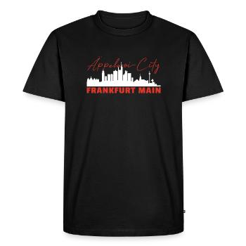 Frankfurt am Main Äppelwoi City - Männer Premium Bio T-Shirt - Schwarz - Vorne - Nico (187cm)