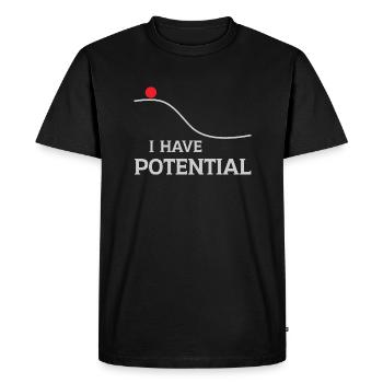 I have potential - Men's Premium Organic T-Shirt - black - Front - Nico (187cm)