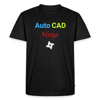 Auto CAD Ninja - Men's Premium Organic T-Shirt - black - Front - Nico (187cm)