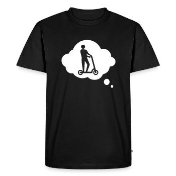 E-Scooter E-Roller Scooter - Men's Premium Organic T-Shirt - black - Front - Nico (187cm)