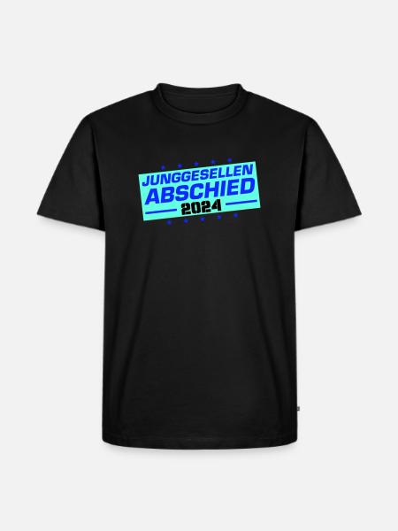 Junggesellen Abschied 2024 - Männer Premium Bio T-Shirt - Schwarz