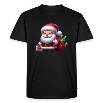 Joyeux Noël - T-shirt Premium bio Homme - noir - Devant - Nico (187cm)