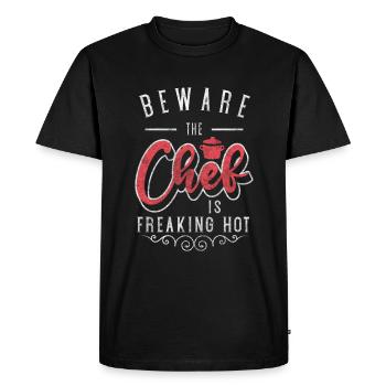 Métier de cuisinier Arts culinaires Goût - T-shirt Premium bio Homme - noir - Devant - Nico (187cm)